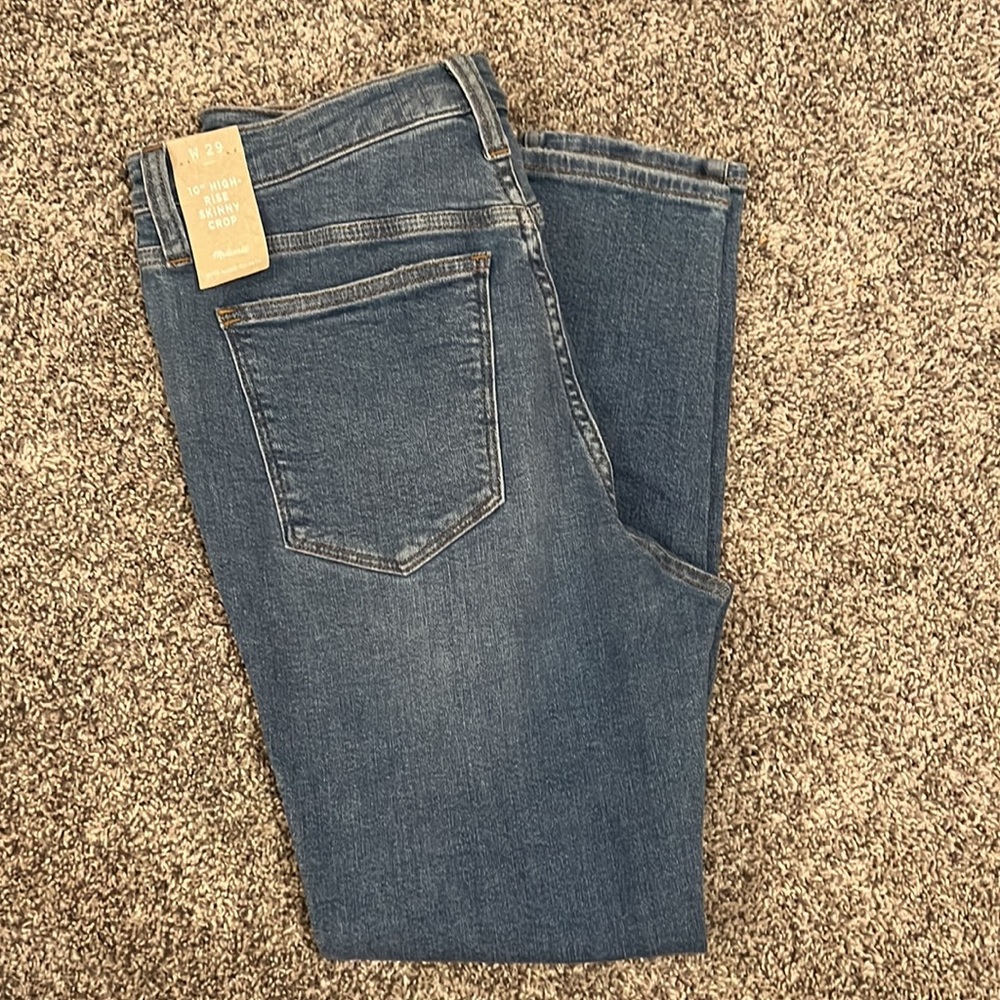 Madewell high rise skinny crop